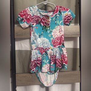 Posh Peanut 12-18m Floral Button-Front Dress